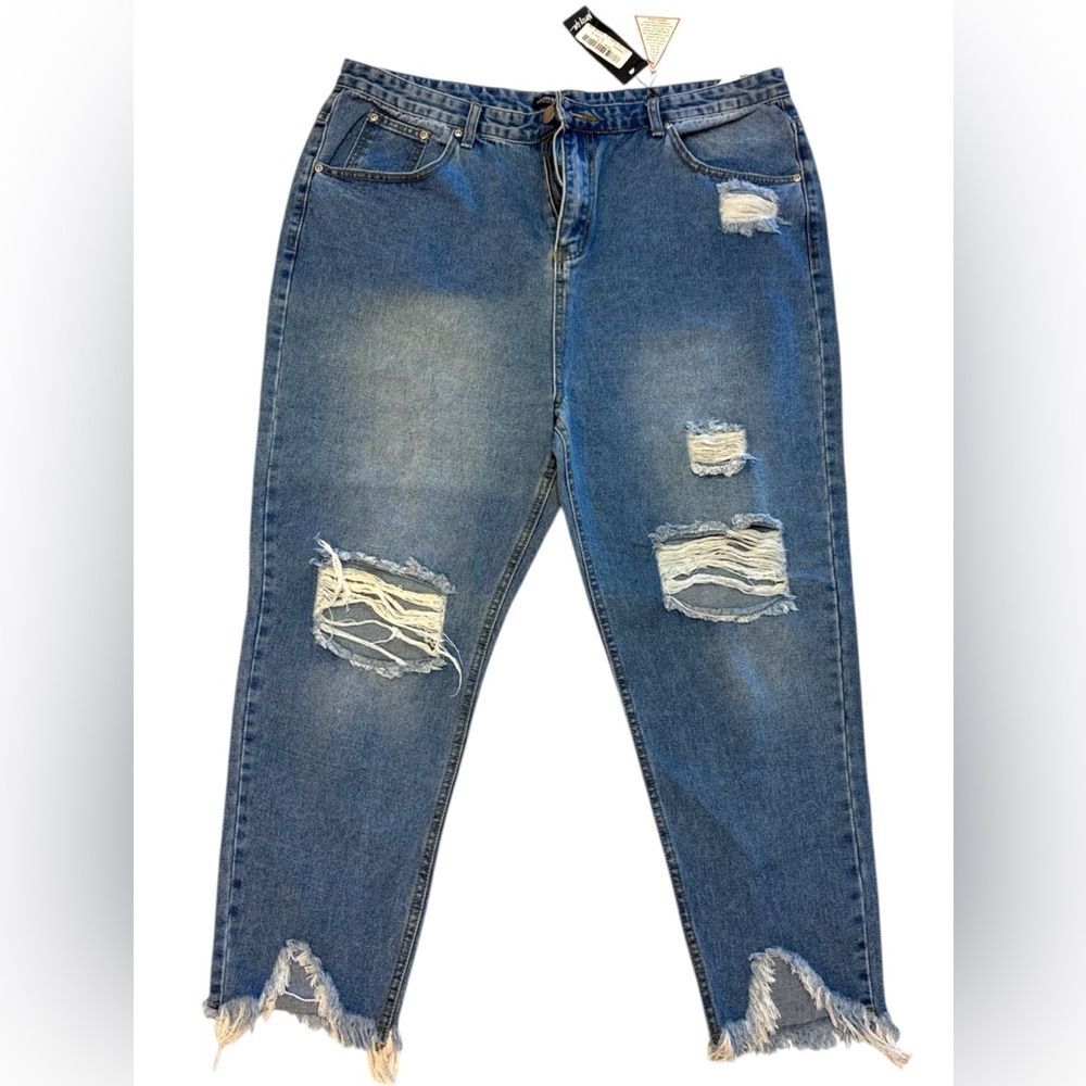 Woman’s Plus Size High Rise Ankle Jeans Size 16